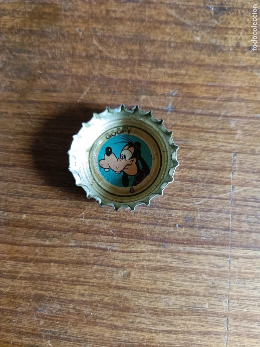 Coleccionismo de Coca-Cola y Pepsi: CHAPA CORONA GOOFY. PROMOCI&Oacute;N VIAJES AL MUNDO PEPSI MIRINDA. PEPSI COLA. WALT DISNEY