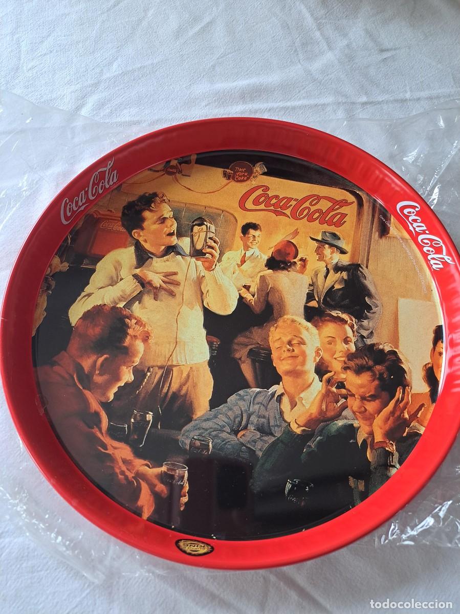 Coleccionismo de Coca-Cola y Pepsi: bandeja de metal de coca cola. - Foto 3