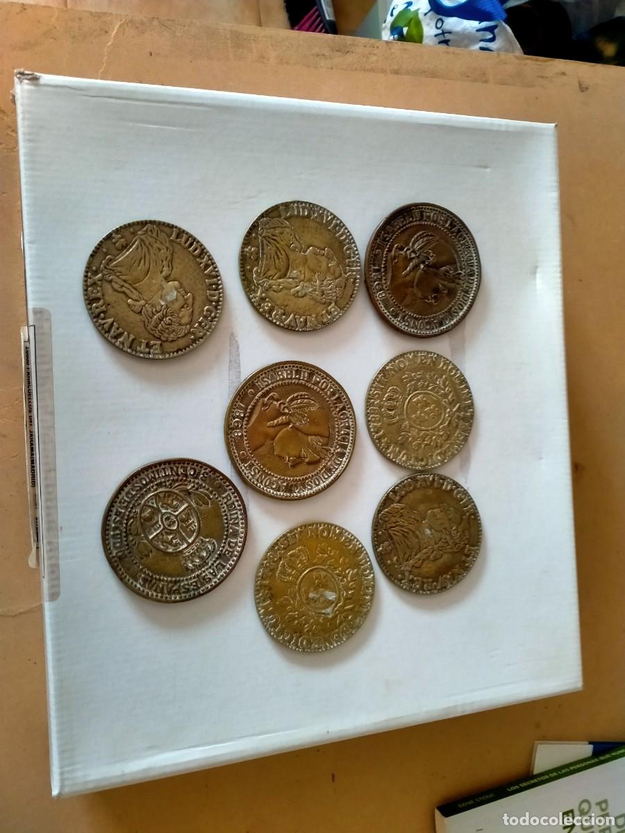 Coleccionismo de Coca-Cola y Pepsi: posavasos de bronce 8 unidades