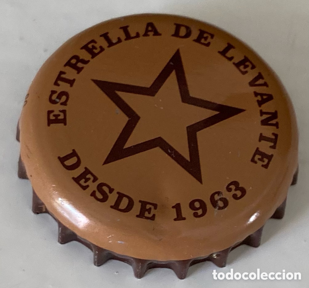 Coleccionismo de Coca-Cola y Pepsi: TAP&Oacute;N CORONA BOTTLE CAP BEER BIRRA CHAPA CERVEZA ESTRELLA DE LEVANTE.(4)--LOTE N. 4112---CARMANJO