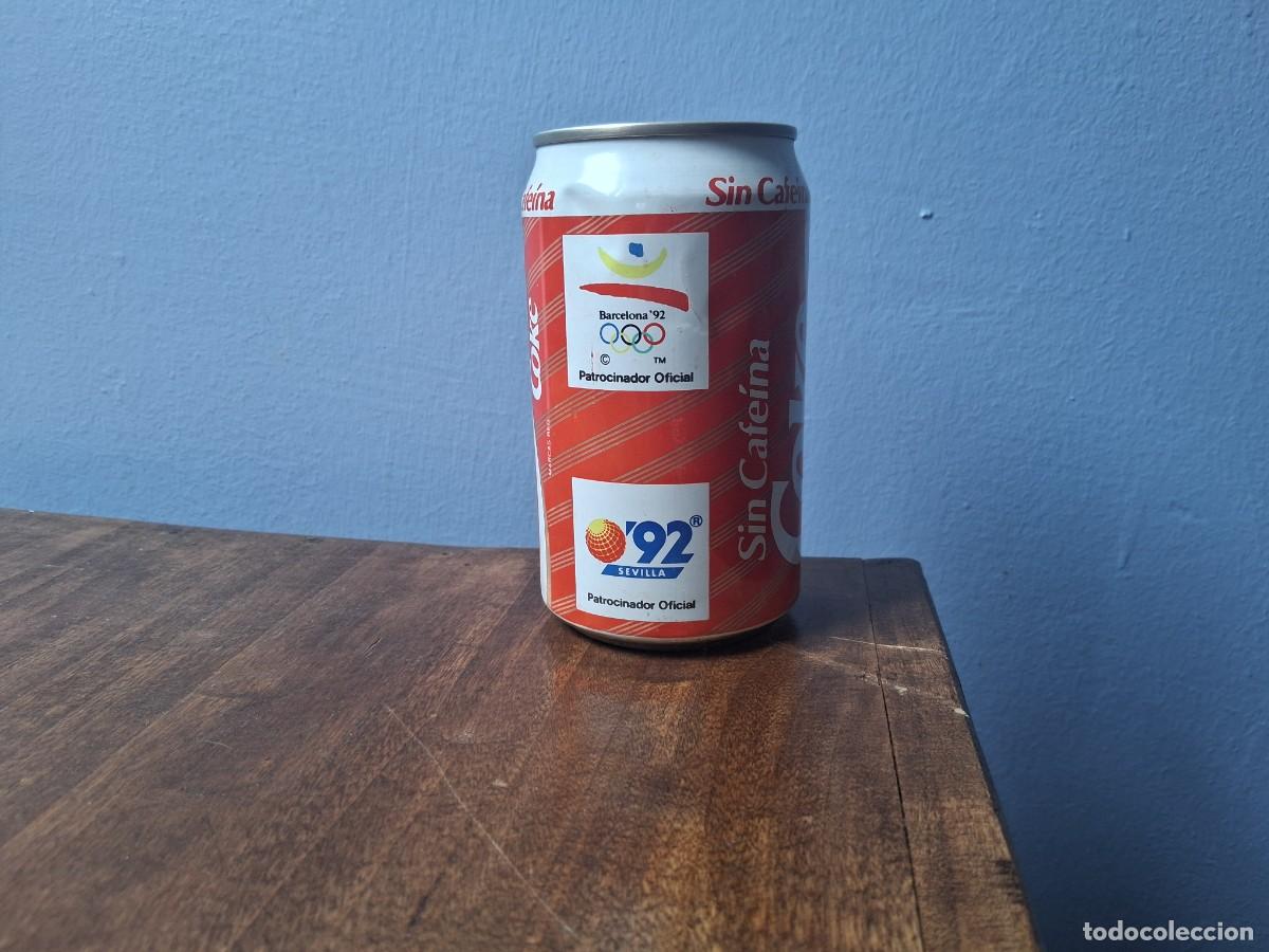 Coleccionismo de Coca-Cola y Pepsi: Lata coca cola Juegos ol&iacute;mpicos de Barcelona expo sevilla 92 a&ntilde;o 1992