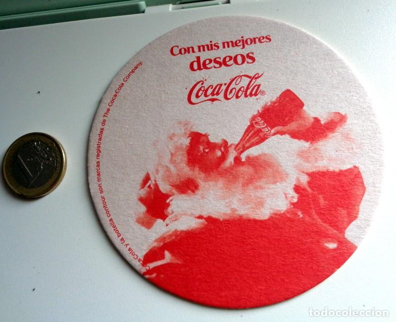 Coleccionismo de Coca-Cola y Pepsi: POSAVASOS ANTIGUO COCA-COLA PAPA NOEL - NAVIDAD