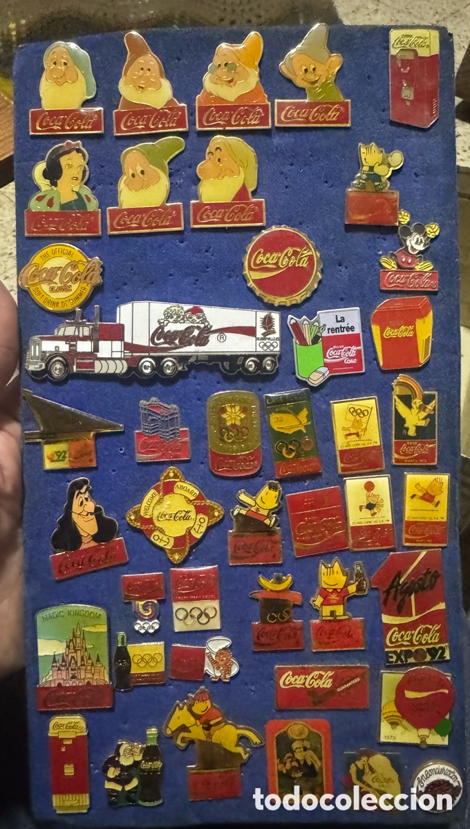 Coleccionismo de Coca-Cola y Pepsi: Pins de Coca Cola hermoso lote