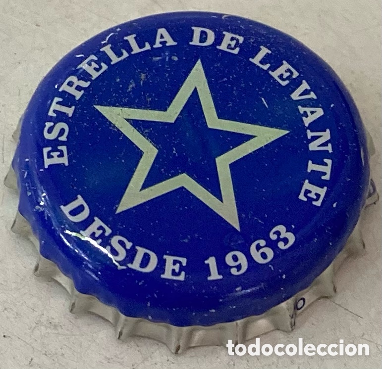 Coleccionismo de Coca-Cola y Pepsi: TAP&Oacute;N CORONA BOTTLE CAP BEER BIERE BIRRA CHAPA CERVEZA ESTRELLA DE LEVANTE.(6)--LOTE N.4114-CARMANJO