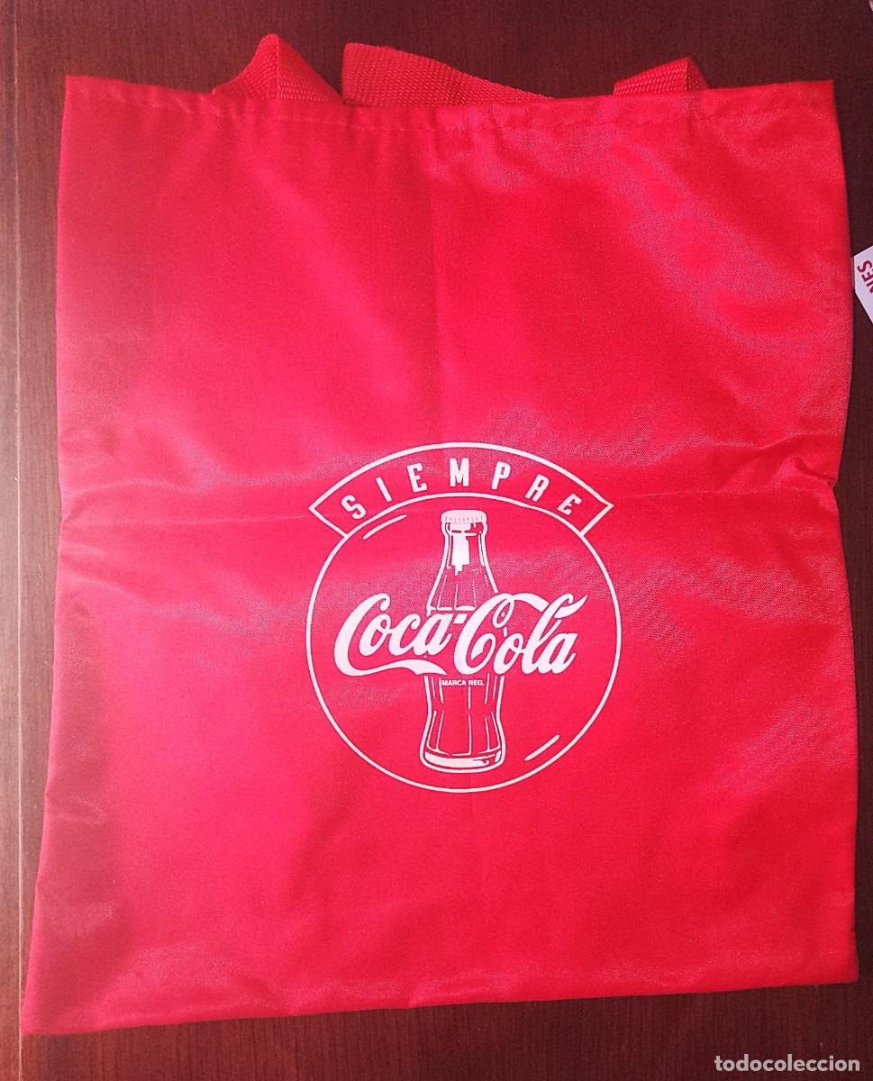 Coleccionismo de Coca-Cola y Pepsi: COCA COLA-BOLSA DE LONA ROJA-COMPRAS-35x38-ORIGINAL 1983-SIN USO-LEER TODO-FOTOS