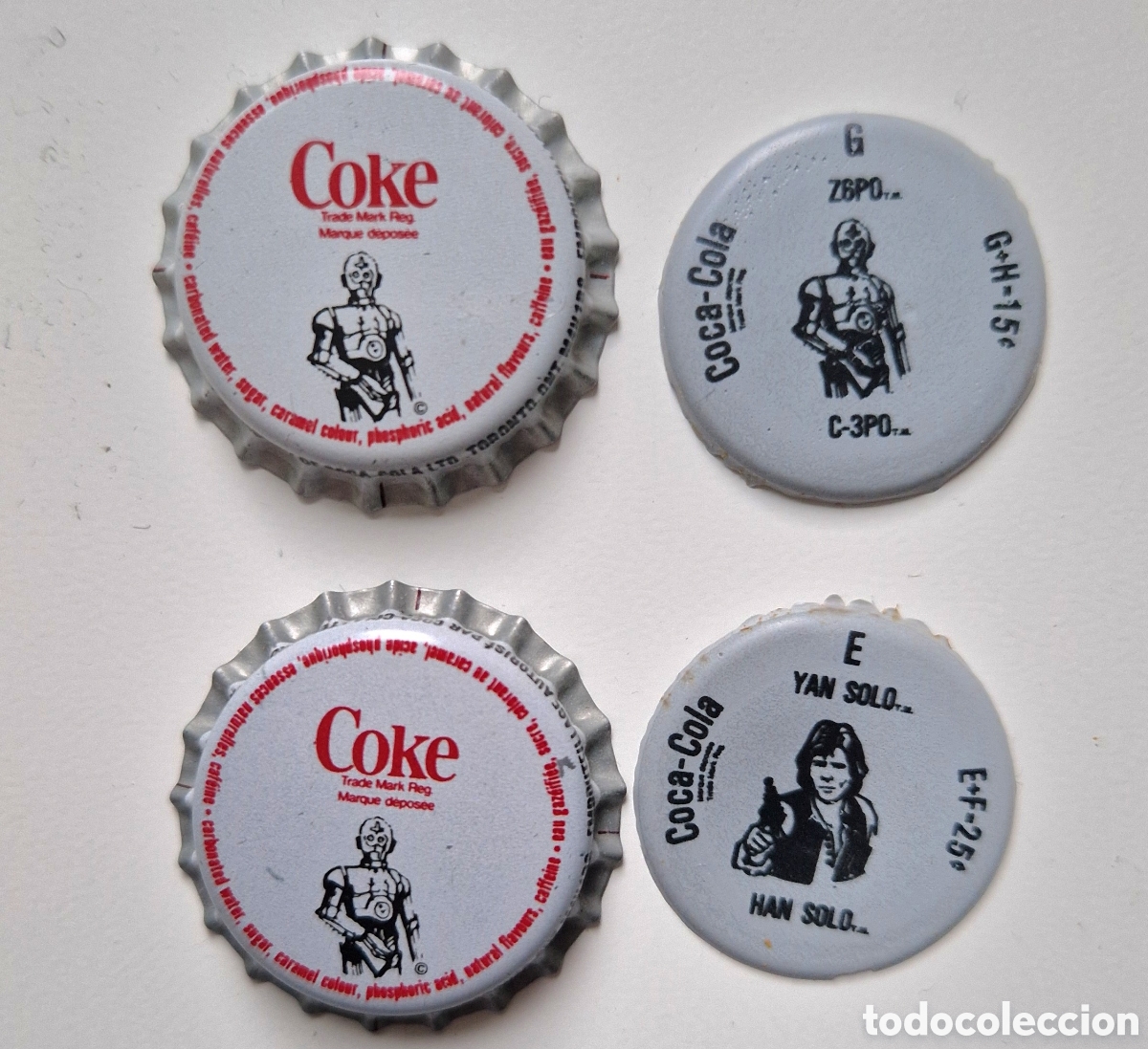 Coleccionismo de Coca-Cola y Pepsi: Star wars: chapas Coca-Cola 1978 Canad&aacute;