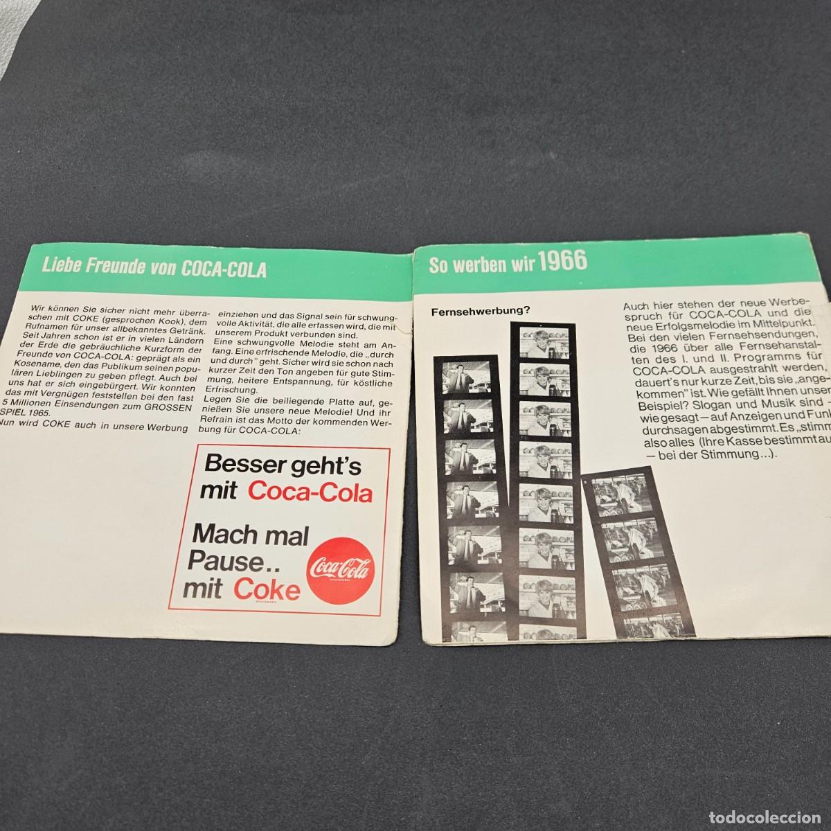Coleccionismo de Coca-Cola y Pepsi: Disco de vinilo de propaganda de Coca-Cola. 1966 - Foto 2
