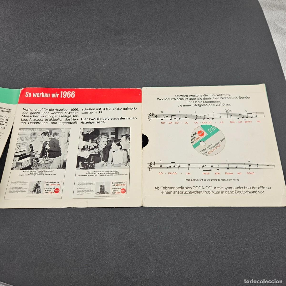 Coleccionismo de Coca-Cola y Pepsi: Disco de vinilo de propaganda de Coca-Cola. 1966 - Foto 3