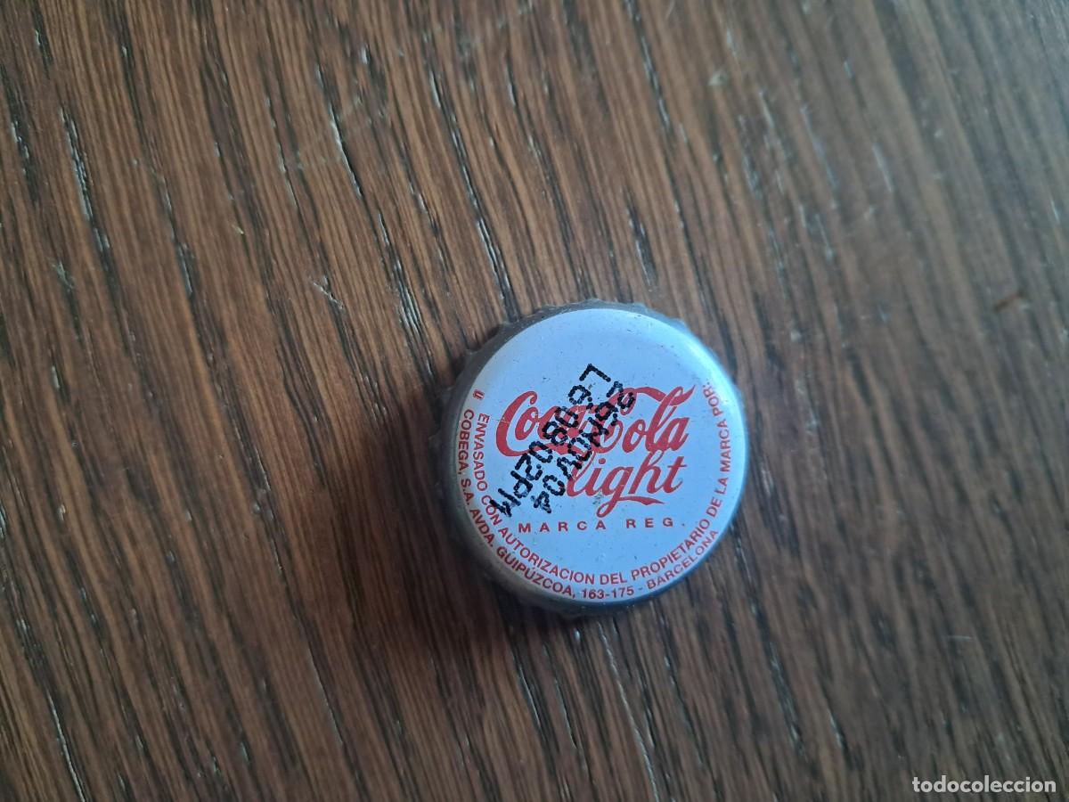 Coleccionismo de Coca-Cola y Pepsi: chapa tap&oacute;n corona de coca cola light, Cobega SA, Barcelona.