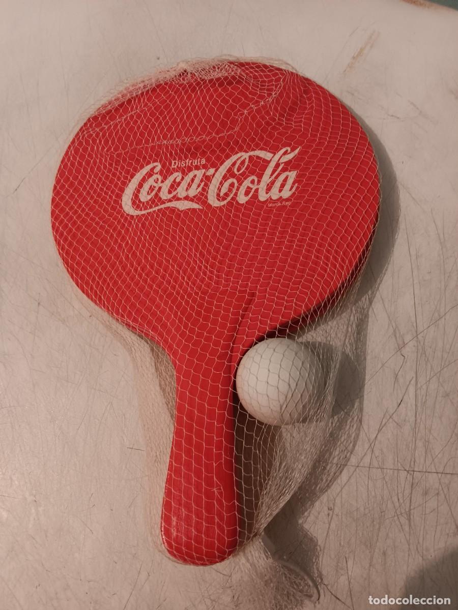 Coleccionismo de Coca-Cola y Pepsi: Raquetas palas colecci&oacute;n Coca-Cola con su precinto