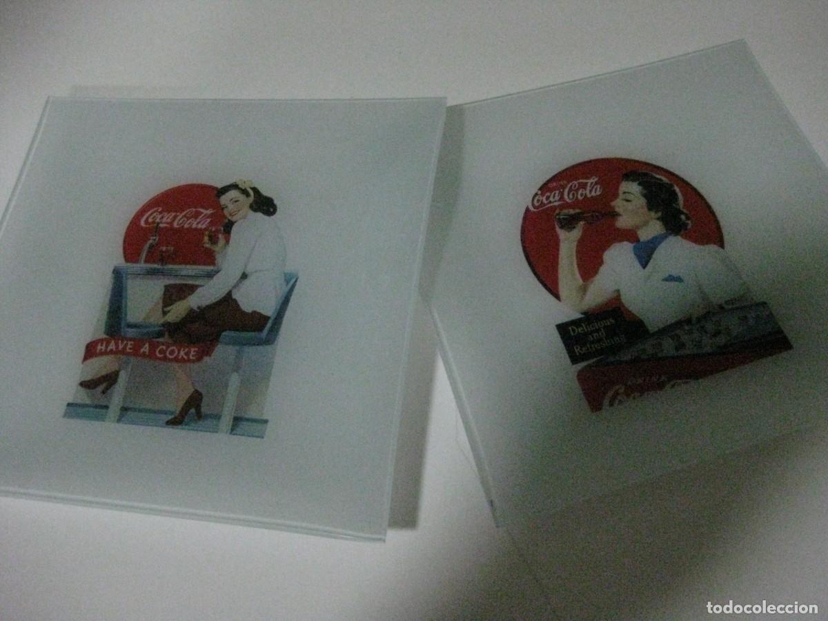 Coleccionismo de Coca-Cola y Pepsi: COCA - COLA **BANDEJAS CRISTAL OPACO 20X20 mm**
