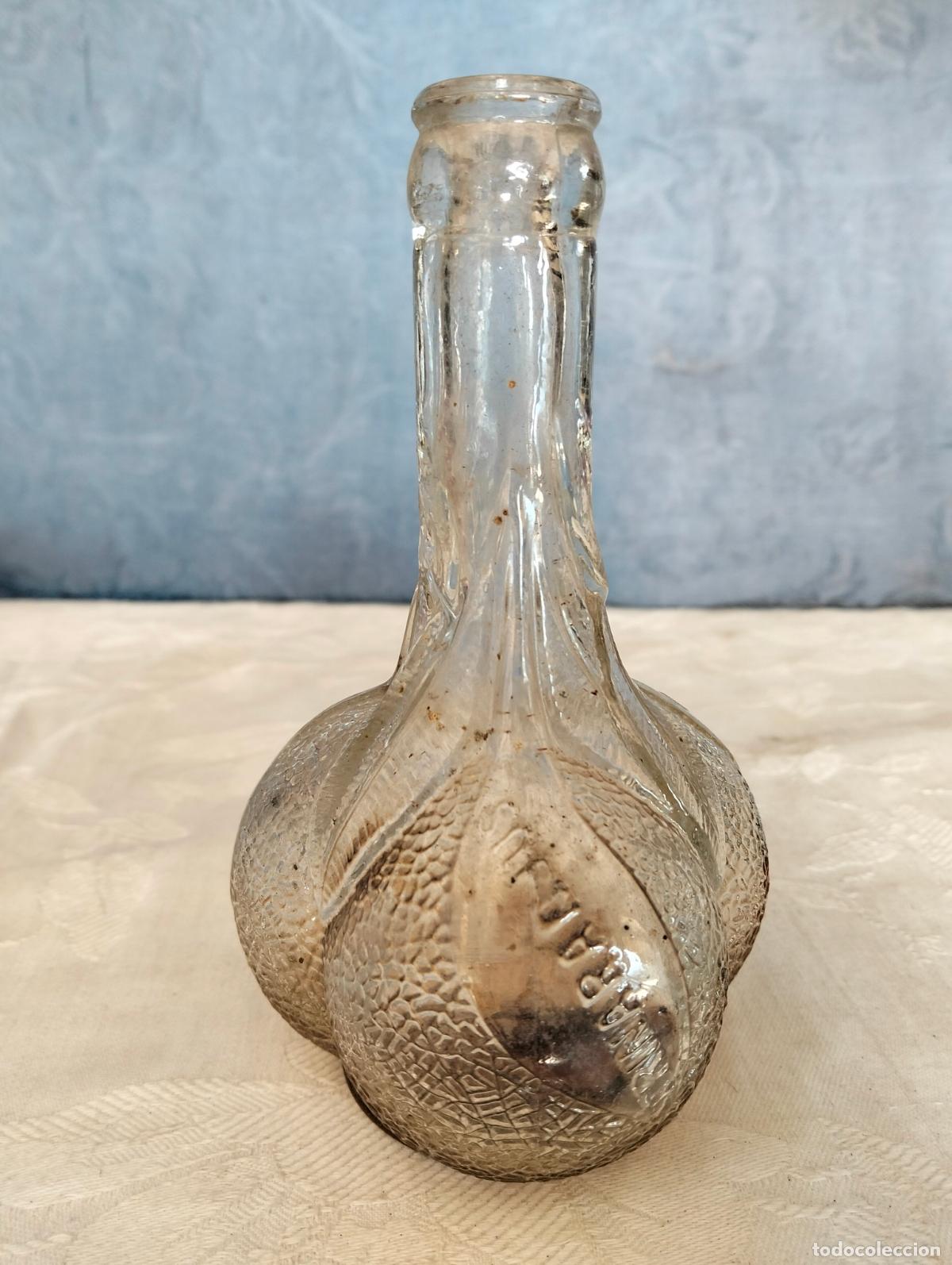 Coleccionismo de Coca-Cola y Pepsi: Botella de trinaranjus antigua Trina cristal transparente Dr Trigo bebida refresco a&ntilde;os 40