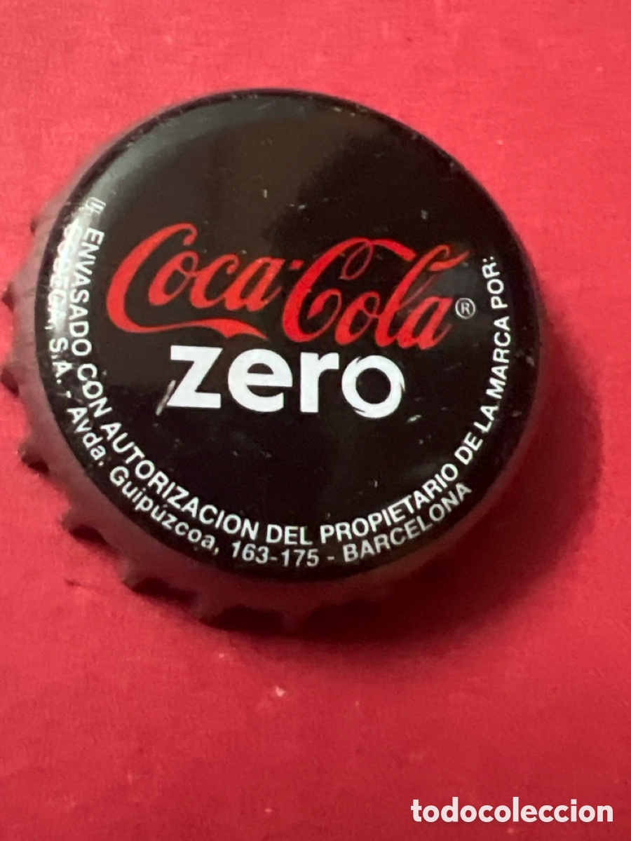Coleccionismo de Coca-Cola y Pepsi: T4/X48/O4. chapa tap&oacute;n corona de coca cola zero