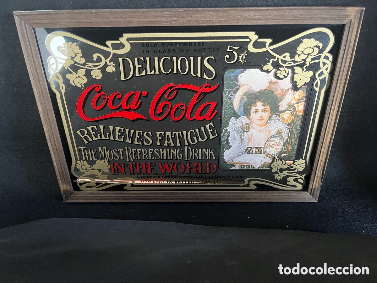 Coleccionismo de Coca-Cola y Pepsi: Espejo Coca-Cola vintage
