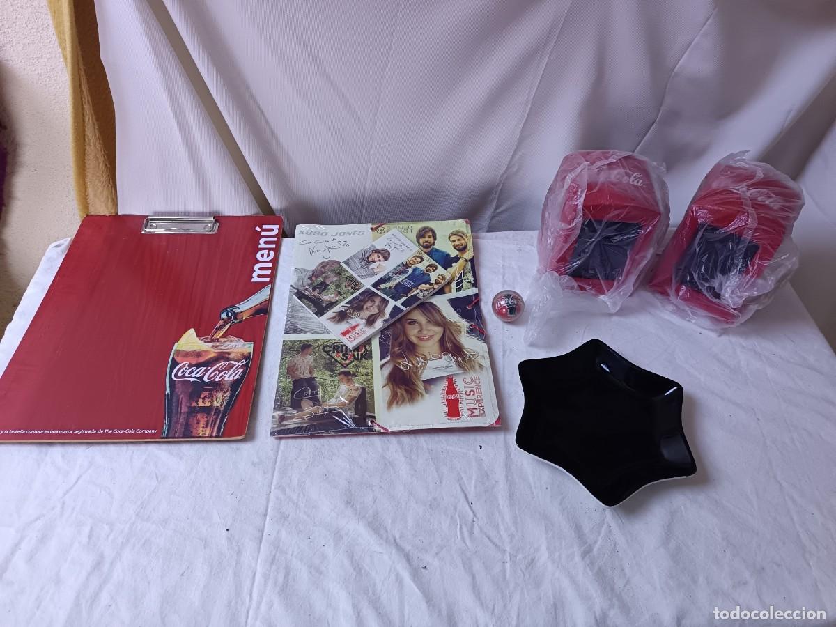 Coleccionismo de Coca-Cola y Pepsi: Lote de Objetos de Merchandising de Coca Cola, Carpetas, servilleteros, plato y otros