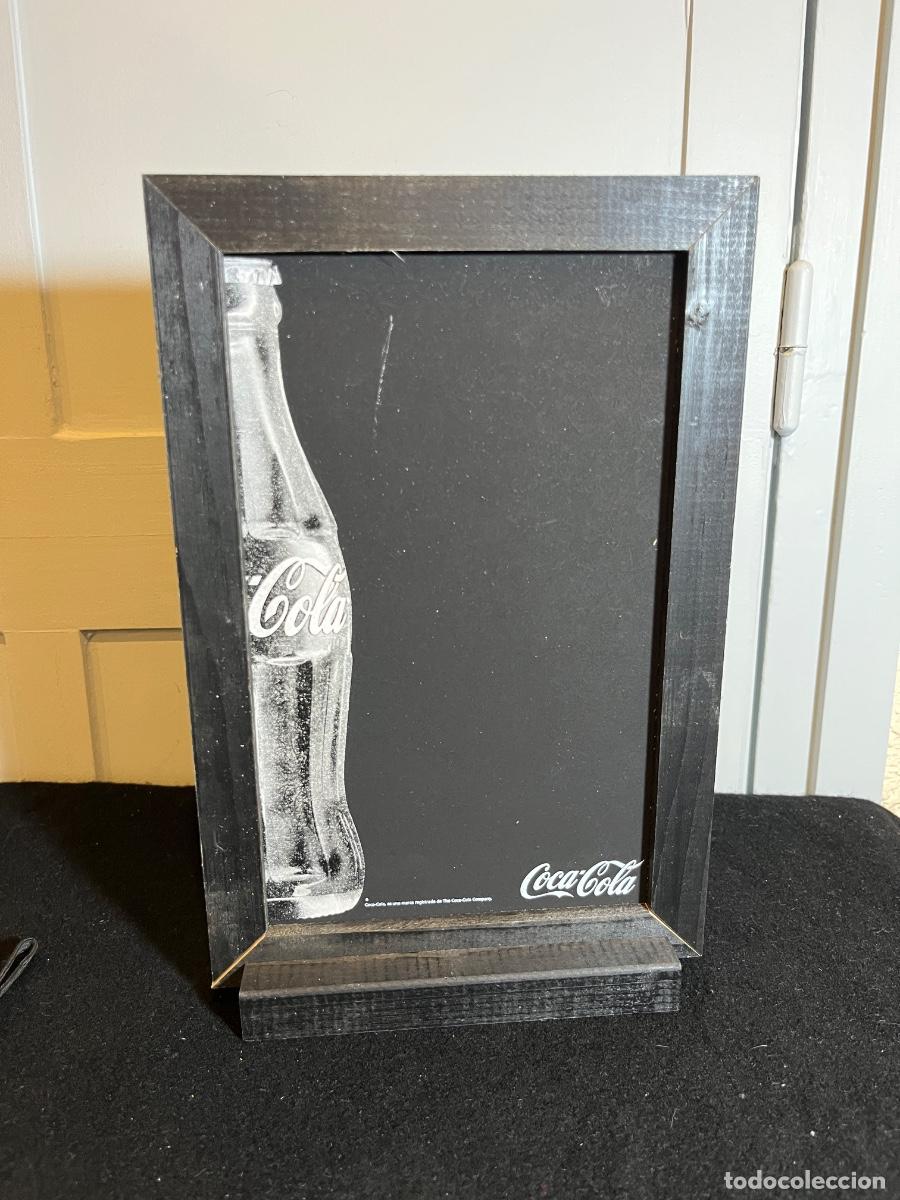 Coleccionismo de Coca-Cola y Pepsi: Pizarra Coca Cola Martini Chispazo cartel publicitario barra bar madera vintage