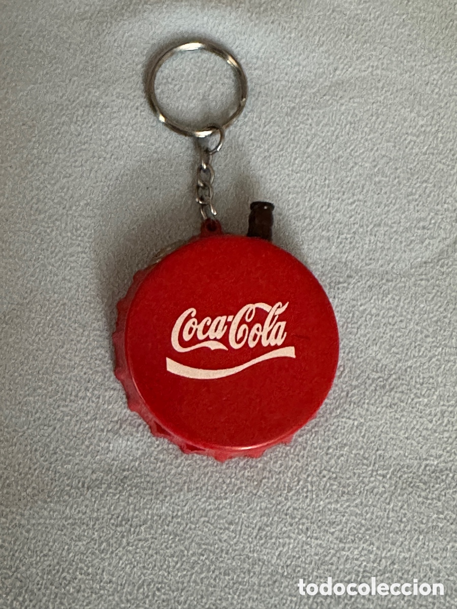 Coleccionismo de Coca-Cola y Pepsi: ABRIDOR ENCENDEDOR EN FORMA DE CHAPA GRANDE DE COCACOLA A&Ntilde;OS 90