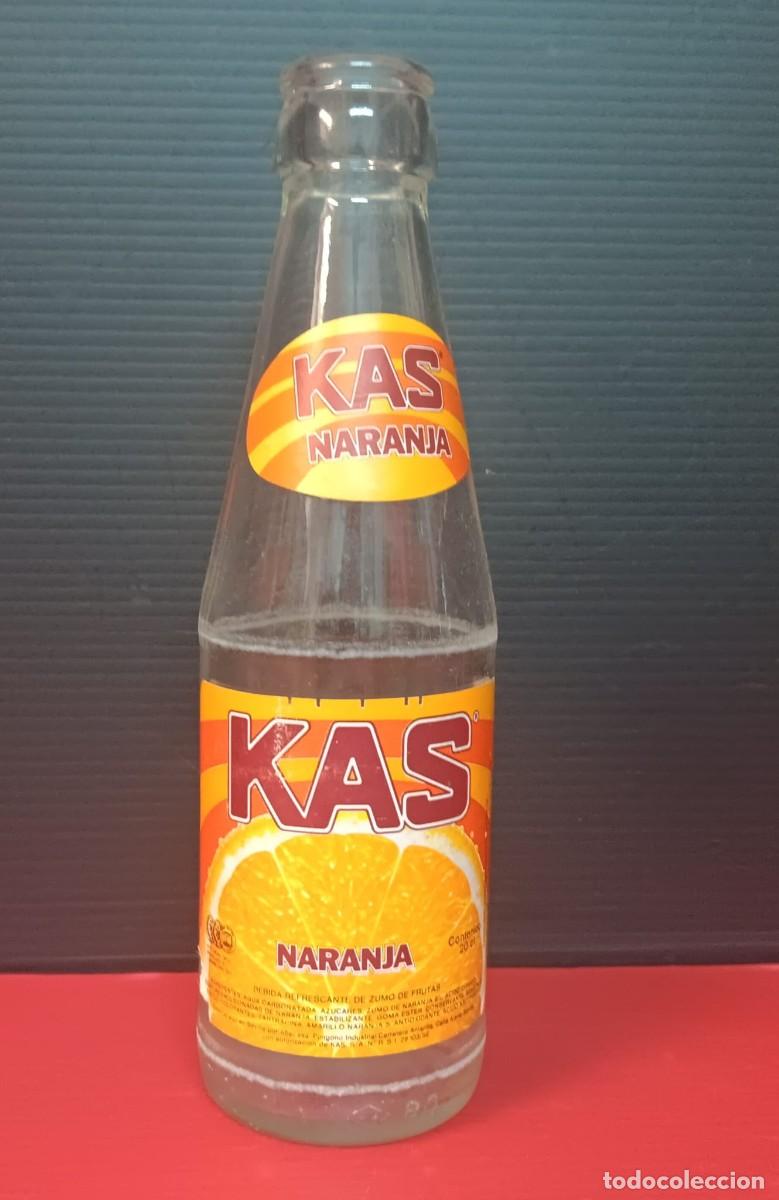 Coleccionismo de Coca-Cola y Pepsi: ANTIGUA BOTELLA REFRESCO KAS NARANJA A&Ntilde;O 1989/1990