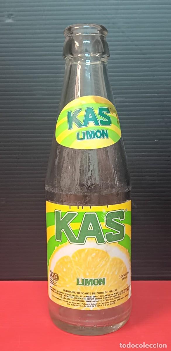 Coleccionismo de Coca-Cola y Pepsi: ANTIGUA BOTELLA REFRESCO KAS LIMON A&Ntilde;O 1989/1990