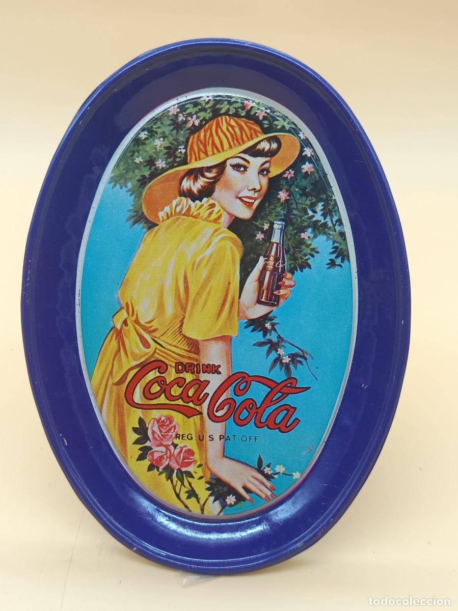 Coleccionismo de Coca-Cola y Pepsi: BANDEJA METALICA OVALADA DE COCA-COLA 11X15,5