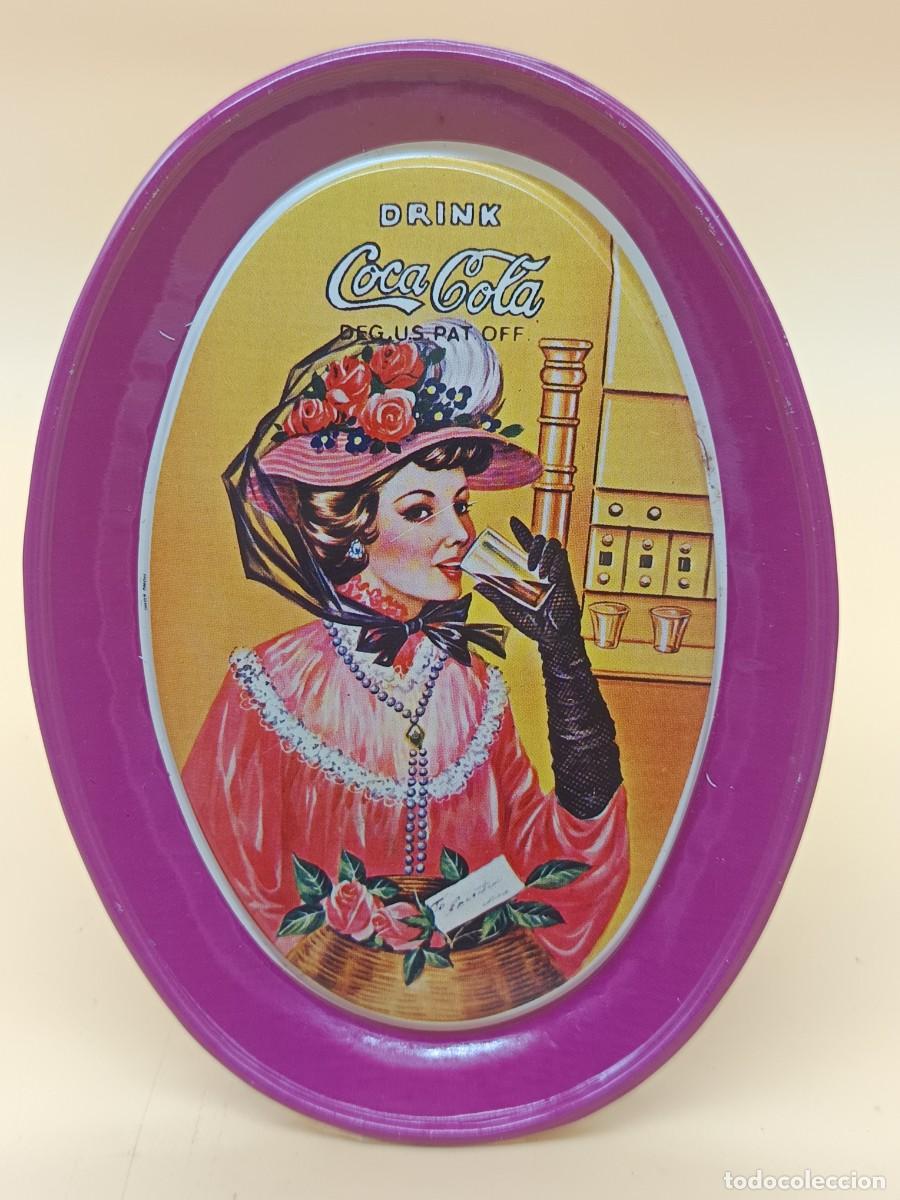 Coleccionismo de Coca-Cola y Pepsi: BANDEJA METALICA OVALADA DE COCA-COLA 11X15,5