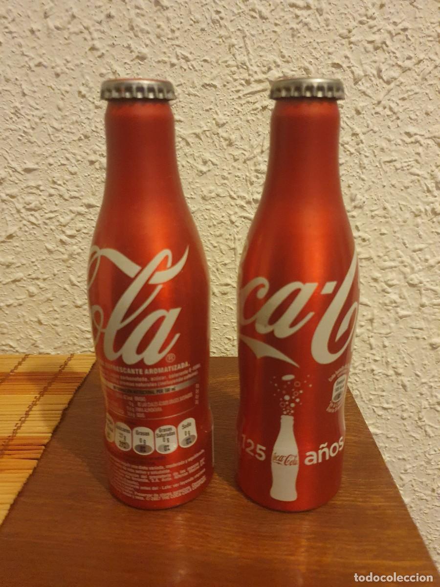 Coleccionismo de Coca-Cola y Pepsi: Lote 2 botellas Coca-Cola 125 Aniversario.