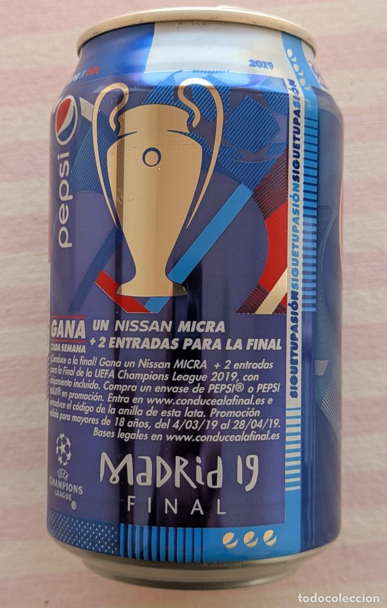 Coleccionismo de Coca-Cola y Pepsi: Lata Pepsi vacia Final Champions League Madrid 2019