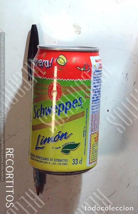 Coleccionismo de Coca-Cola y Pepsi: SCHWEPPES LIMON LATA 1993 DESTAPA LA PRIMAVERA CON ANILLA ORIGINAL