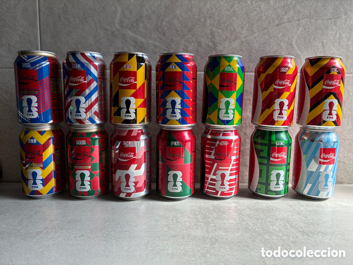 Coleccionismo de Coca-Cola y Pepsi: Set completo 14 latas coca cola Fifa 2026 sin abrir