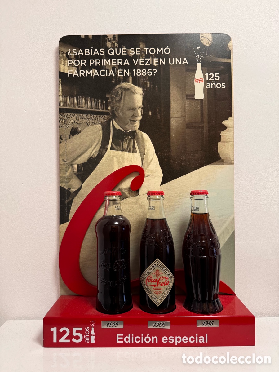 Coleccionismo de Coca-Cola y Pepsi: Expositor Coca-Cola 125 Aniversario