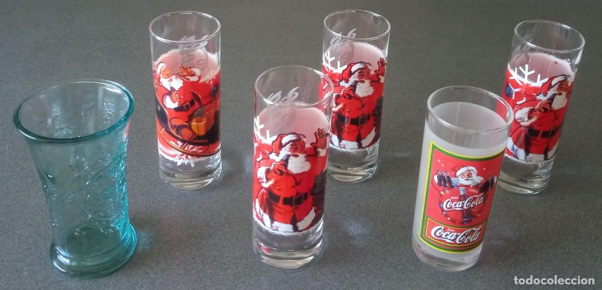 Coleccionismo de Coca-Cola y Pepsi: Lote vasos Coca Cola Papa Noel Burger King