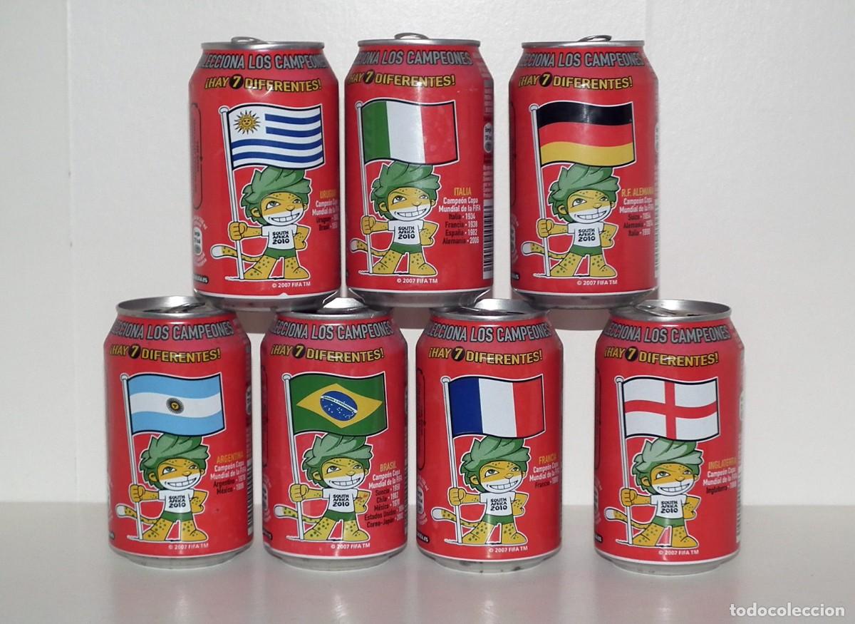 Coleccionismo de Coca-Cola y Pepsi: COLECCION DE LATAS DE COCA-COLA - PREVIA AL MUNDIAL DE FUTBOL SUDAFRICA 2010