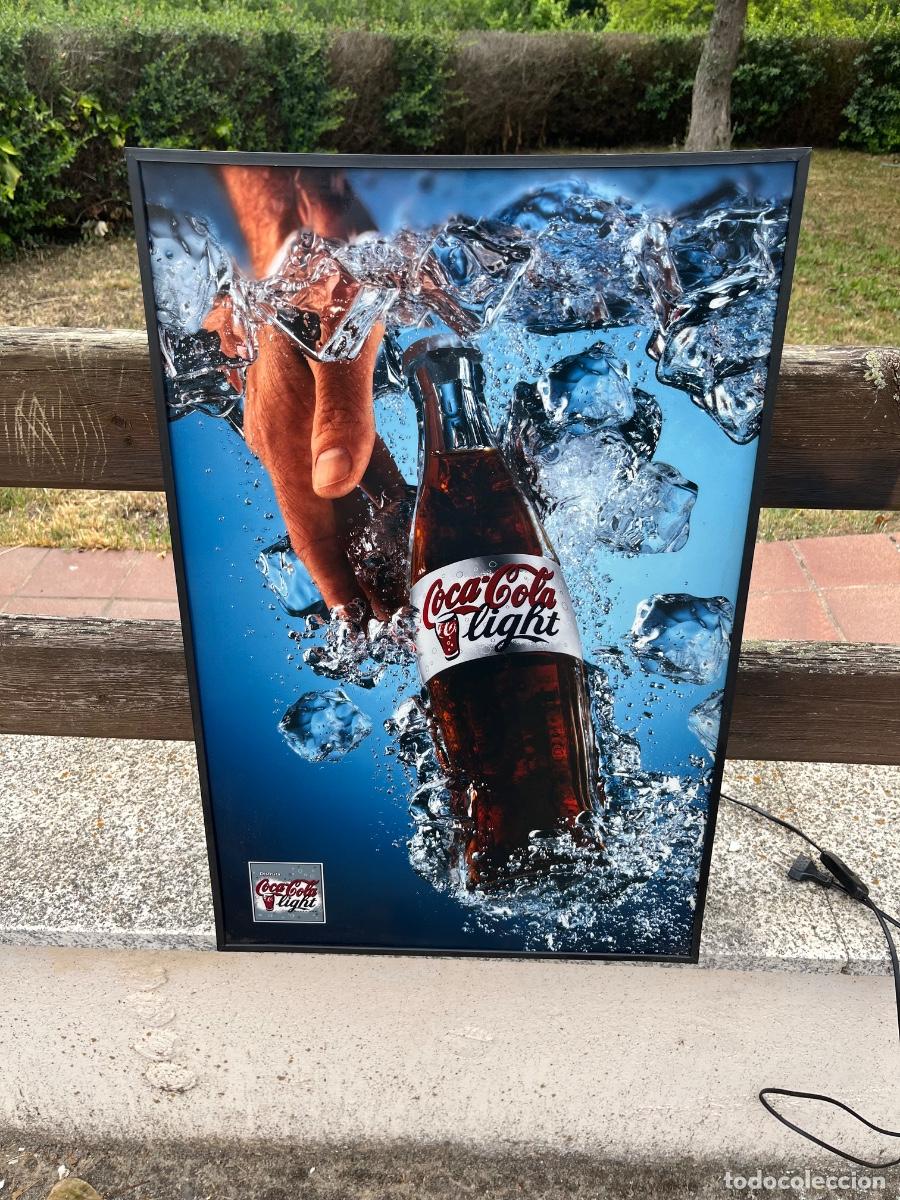 Coleccionismo de Coca-Cola y Pepsi: Coca-Cola Light, cartel primera promoci&oacute;n , luminoso