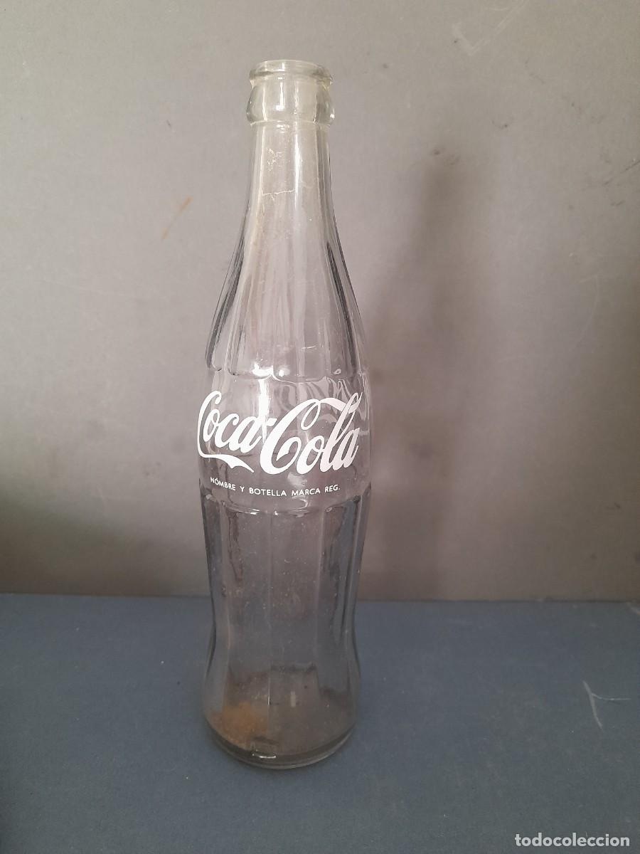Coleccionismo de Coca-Cola y Pepsi: Antigua botella coca cola, 24.5cm aprox
