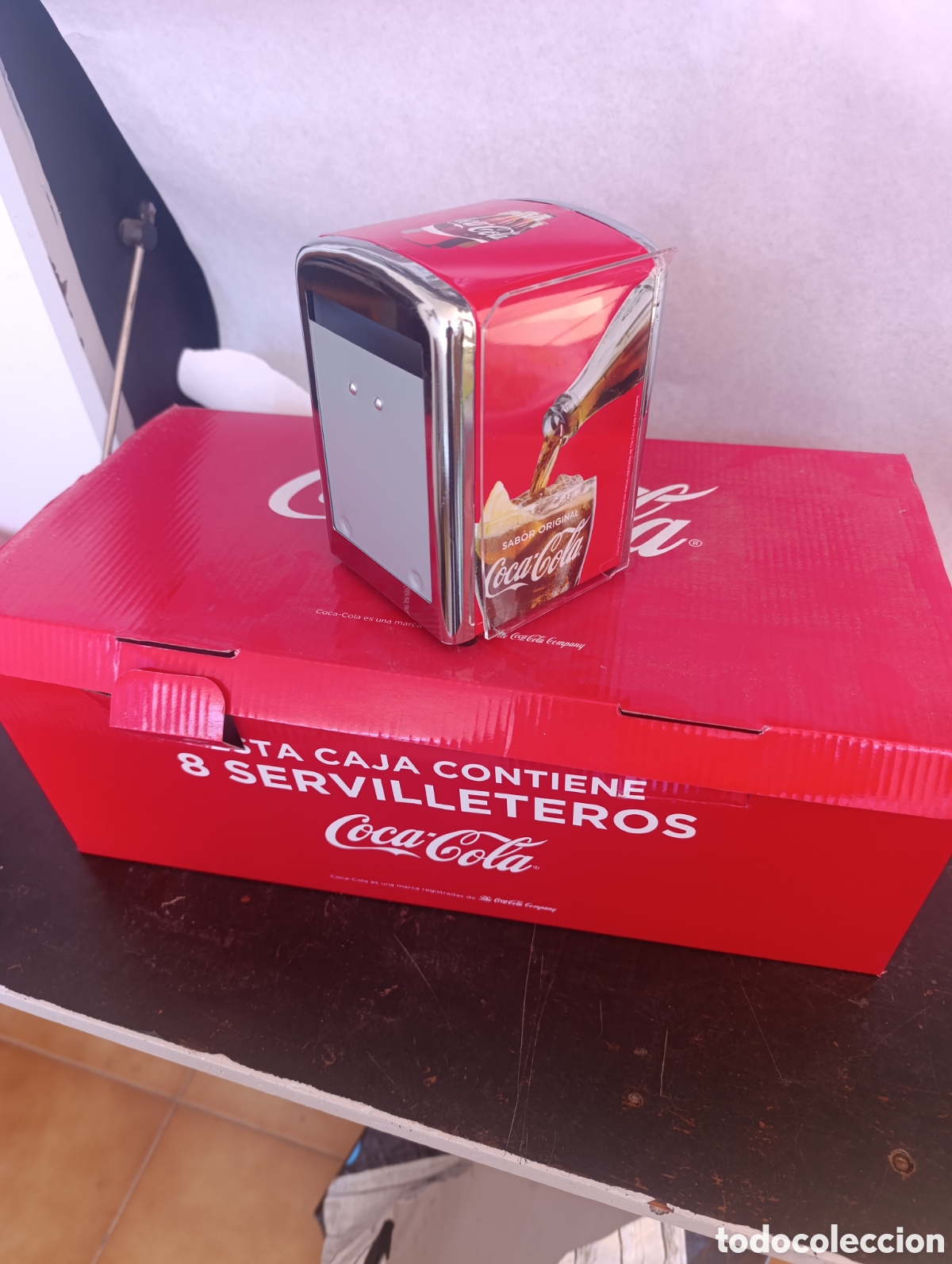 Coleccionismo de Coca-Cola y Pepsi: Caja 8 Servilleteros Cocacola nuevos