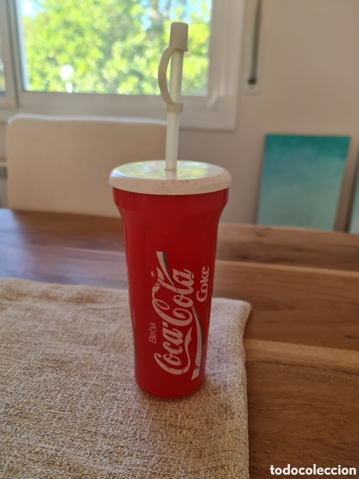 Coleccionismo de Coca-Cola y Pepsi: Recipiente vintage 80's coca-cola