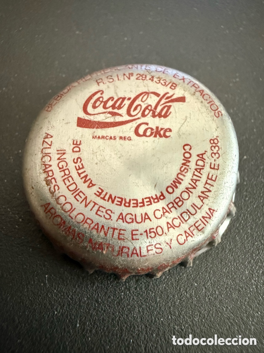 Coleccionismo de Coca-Cola y Pepsi: Chapa. COCA COLA. Factor&iacute;a Barcelona