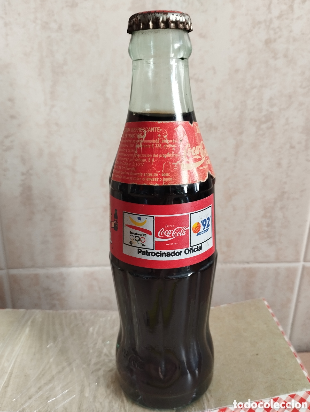 Coleccionismo de Coca-Cola y Pepsi: BOTELLA COCA COLA BARCELONA -SEVILLA 92 CONMEMORATIVA