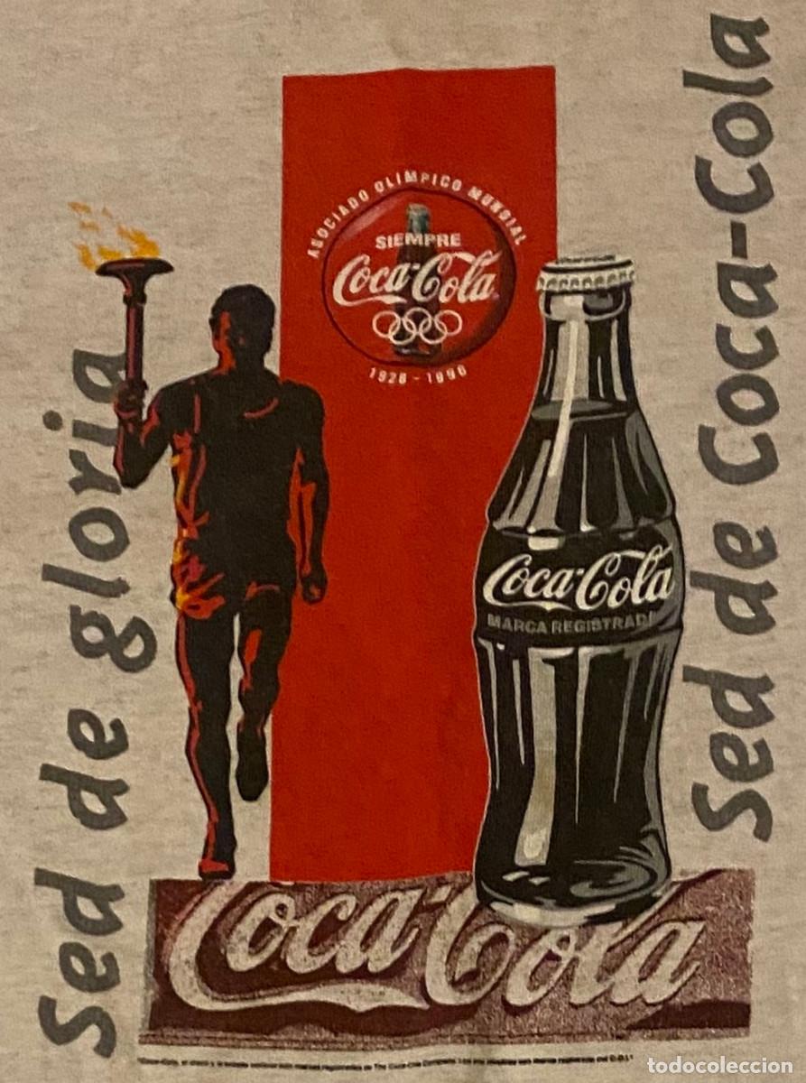 Coleccionismo de Coca-Cola y Pepsi: Camiseta vintage de Coca-Cola para Olimpiadas de Atlanta 1996. Sed de Gloria. XL. Usada, buen estado