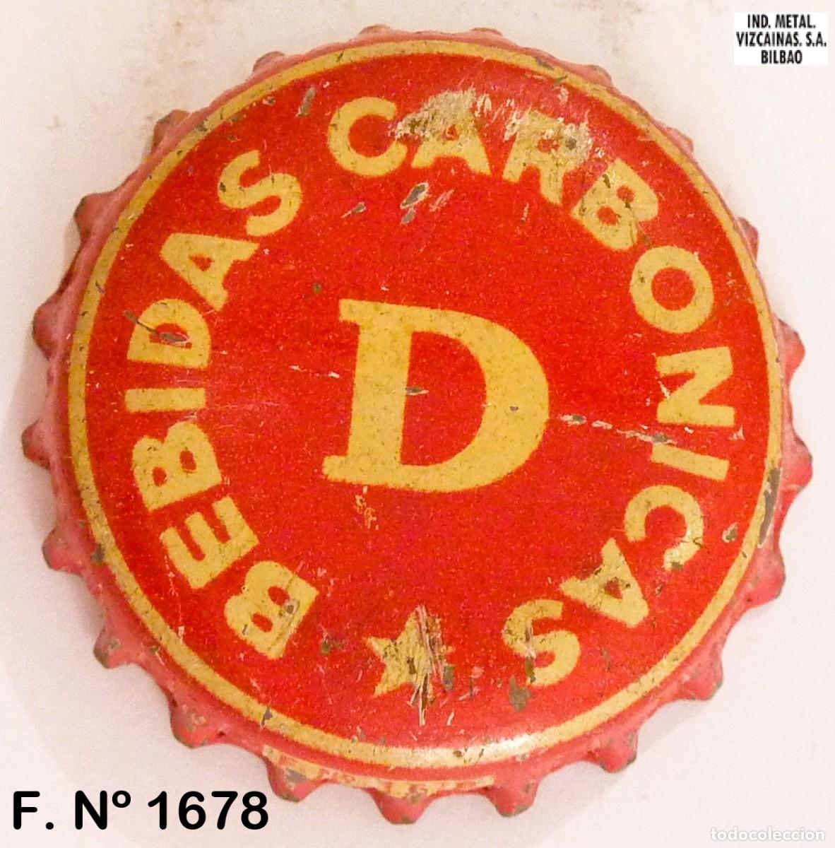 Coleccionismo de Coca-Cola y Pepsi: Chapa Gaseosa BEBIDAS CARBONICAS D xapa kronkorken tappi bottle cap capsule - JV