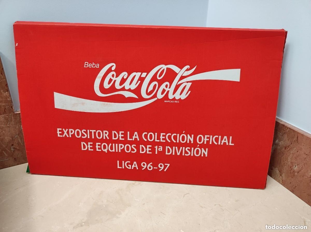Coleccionismo de Coca-Cola y Pepsi: ANTIGUO EXPOSITOR DE COCA COLA COLECCION OFICIAL FUTBOL LIGA ESPA&Ntilde;OLA EQUIPOS 1&ordf; DIVISION 1996 - 97