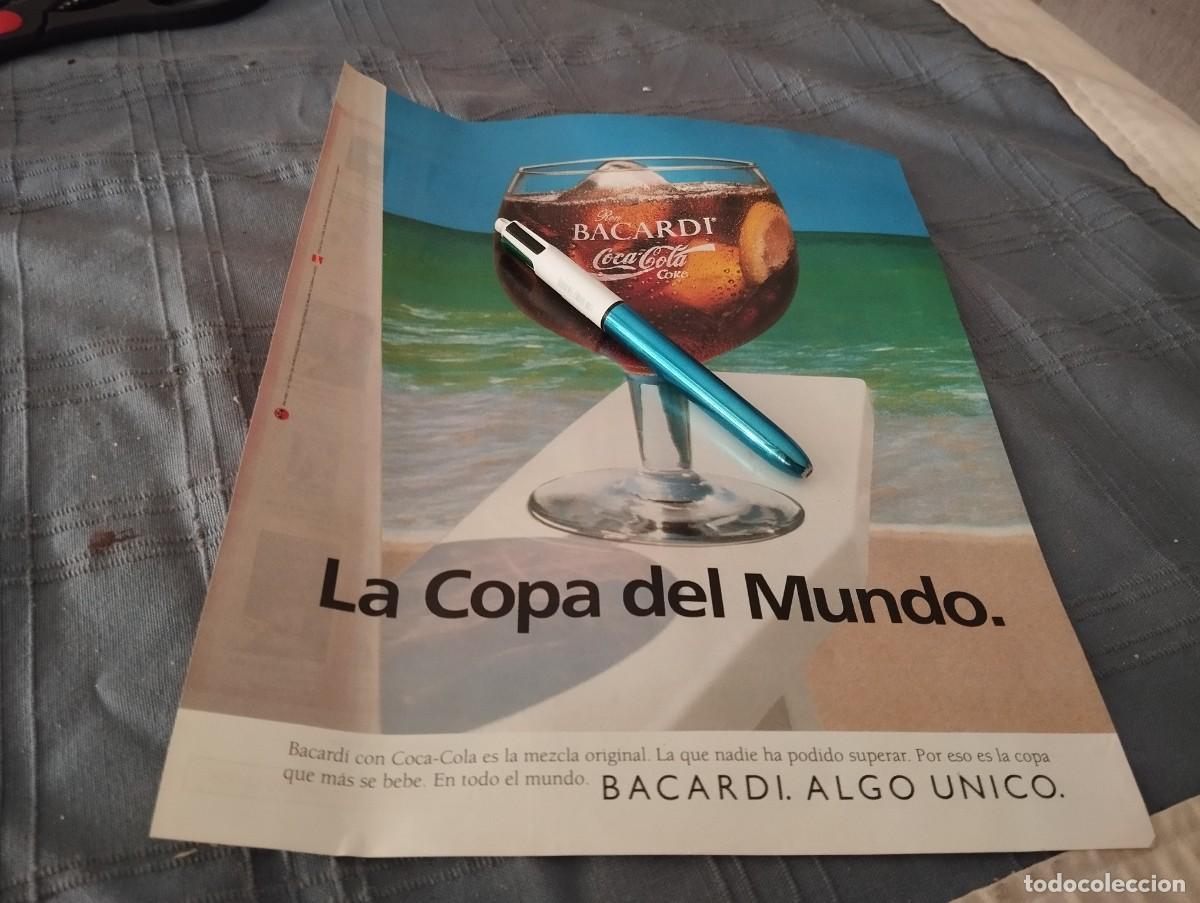 Coleccionismo de Coca-Cola y Pepsi: RON BACARDI COCA COLA ANUNCIO PUBLICIDAD REVISTA 1991 BONITO PARA ENMARCAR