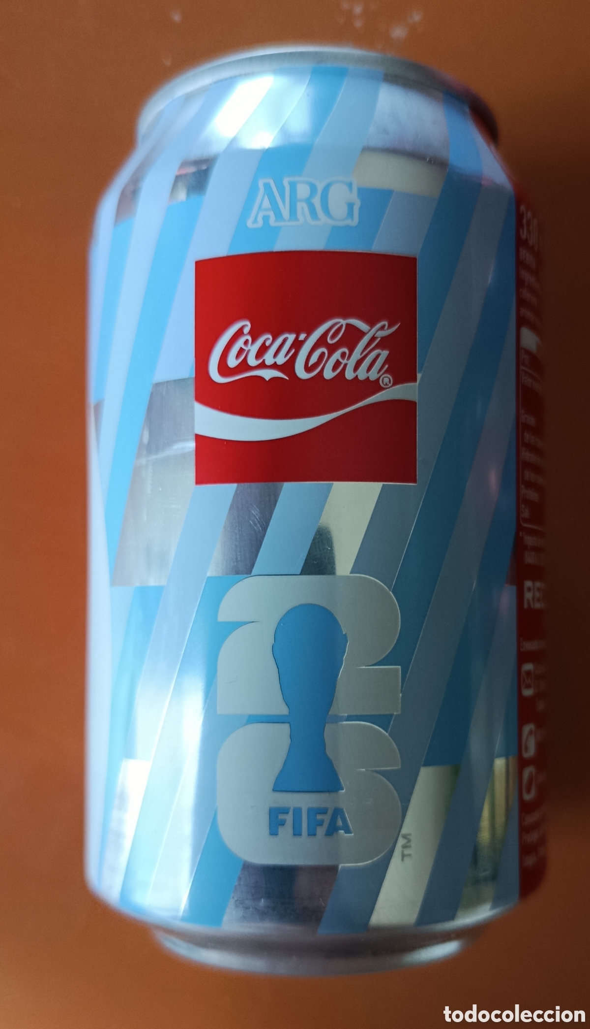 Coleccionismo de Coca-Cola y Pepsi: LATA COCA-COLA MUNDIAL 2026/ARGENTINA (VAC&Iacute;A)