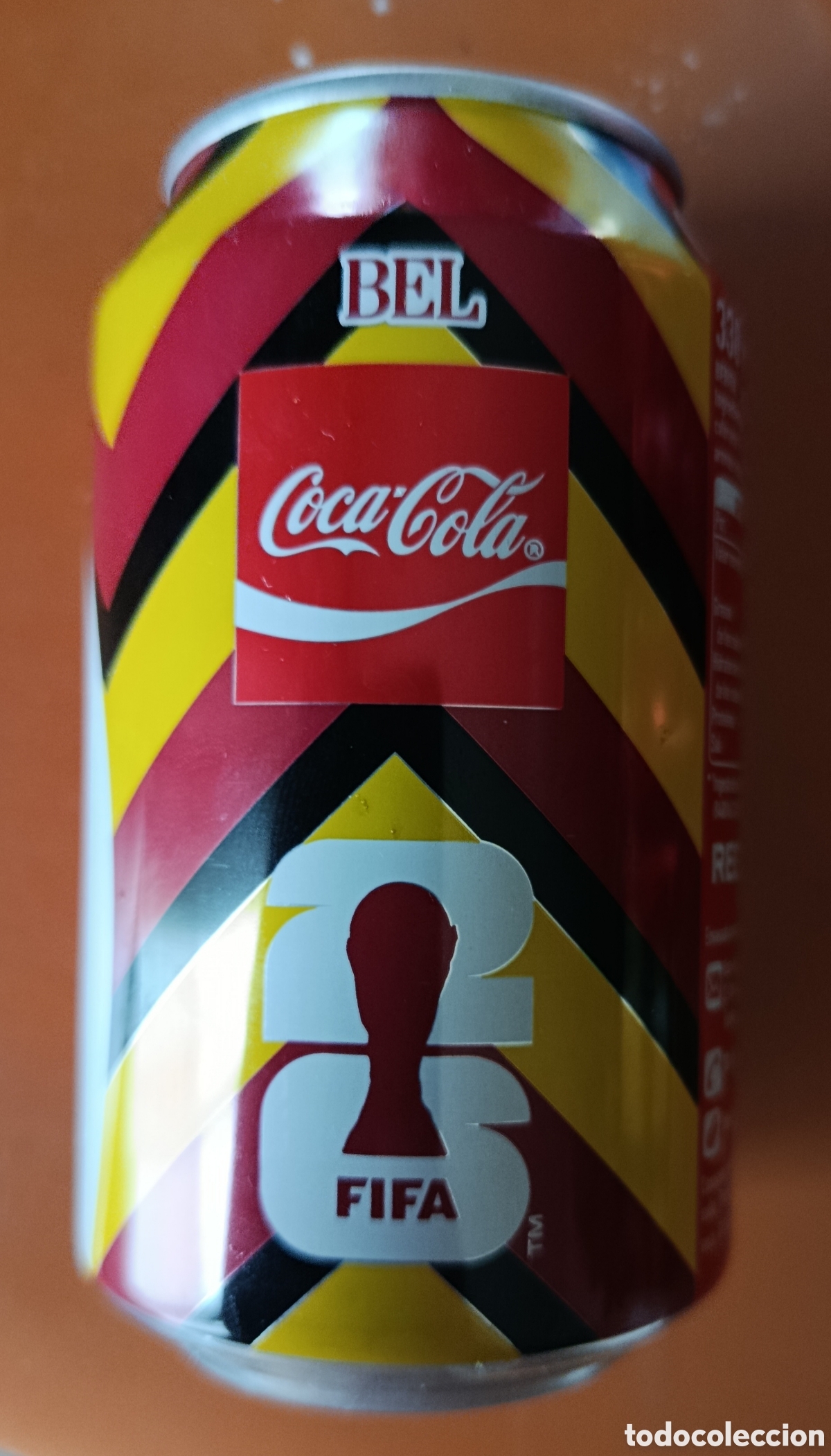 Coleccionismo de Coca-Cola y Pepsi: LATA COCA-COLA MUNDIAL 2026/B&Eacute;LGICA (VAC&Iacute;A)