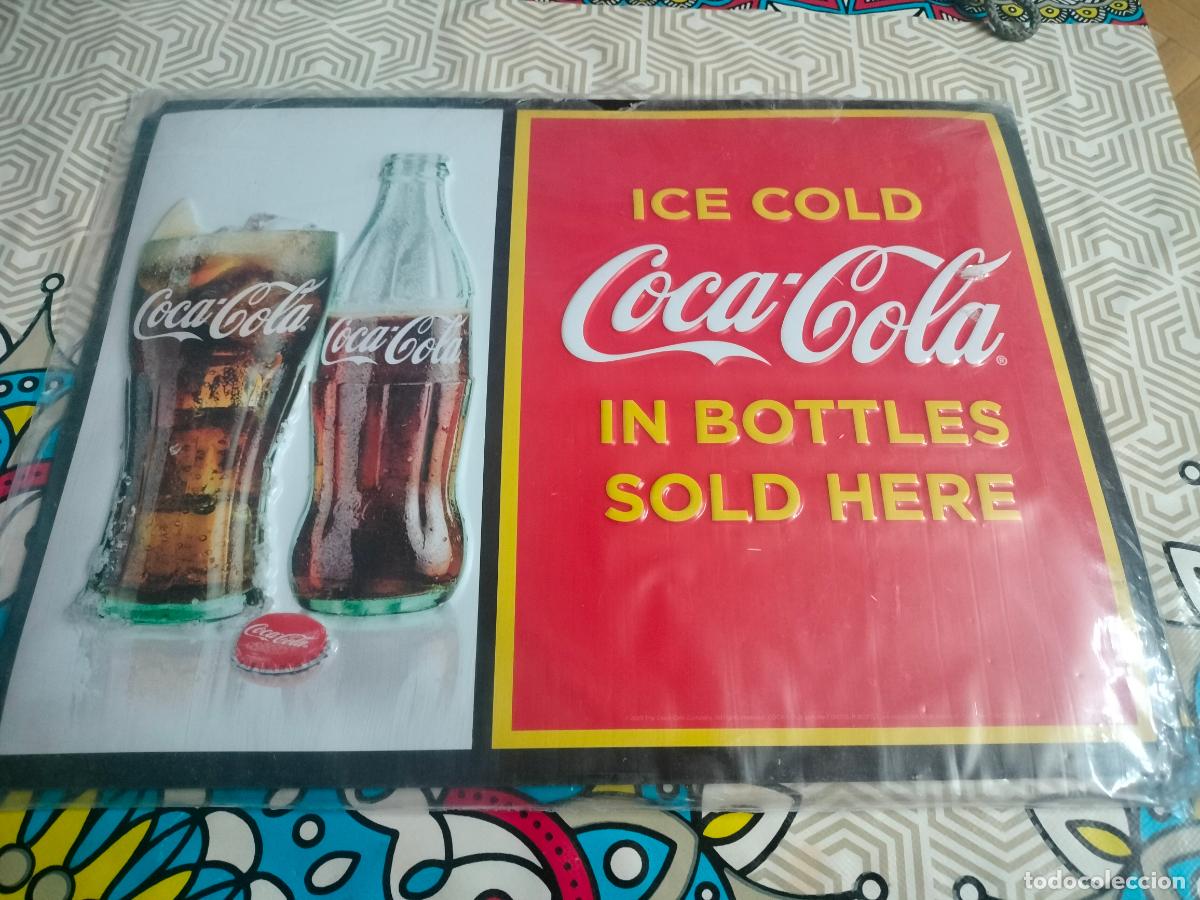 Collectionnisme de Coca-Cola et Pepsi: COCACOLA CARTEL PUBLICITARIO EN CHAPA VER FOTOS