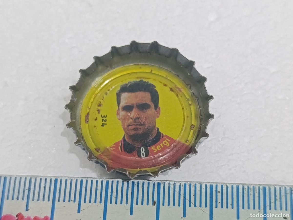 Coleccionismo de Coca-Cola y Pepsi: CHAPA TAPON CORONA COCA COLA - SERGI - SELECCION ESPA&Ntilde;A DE FUTBOL 1996