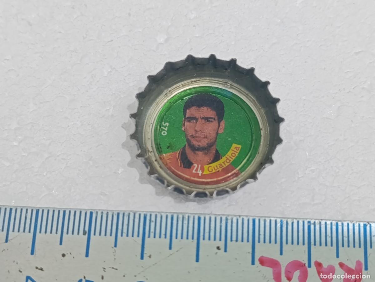 Coleccionismo de Coca-Cola y Pepsi: CHAPA TAPON CORONA COCA COLA - GUARDIOLA - SELECCION ESPA&Ntilde;A DE FUTBOL 1996
