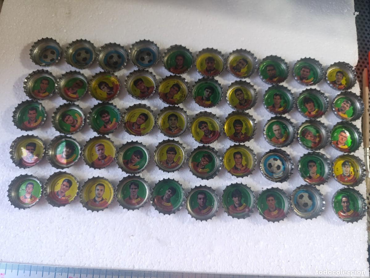 Coleccionismo de Coca-Cola y Pepsi: 50 CHAPA TAPON CORONA COCA COLA - SELECCION ESPA&Ntilde;A DE FUTBOL 1996 ( FALTAN 6 )