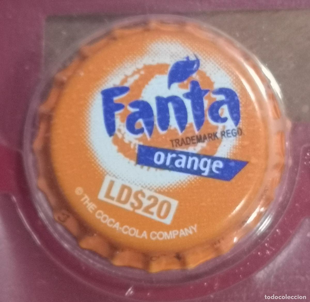 Coleccionismo de Coca-Cola y Pepsi: CHAPA TAP&Oacute;N CORONA ( Nueva sin uso ) - FANTA ORANGE - AFRICA ( LIBERIA )