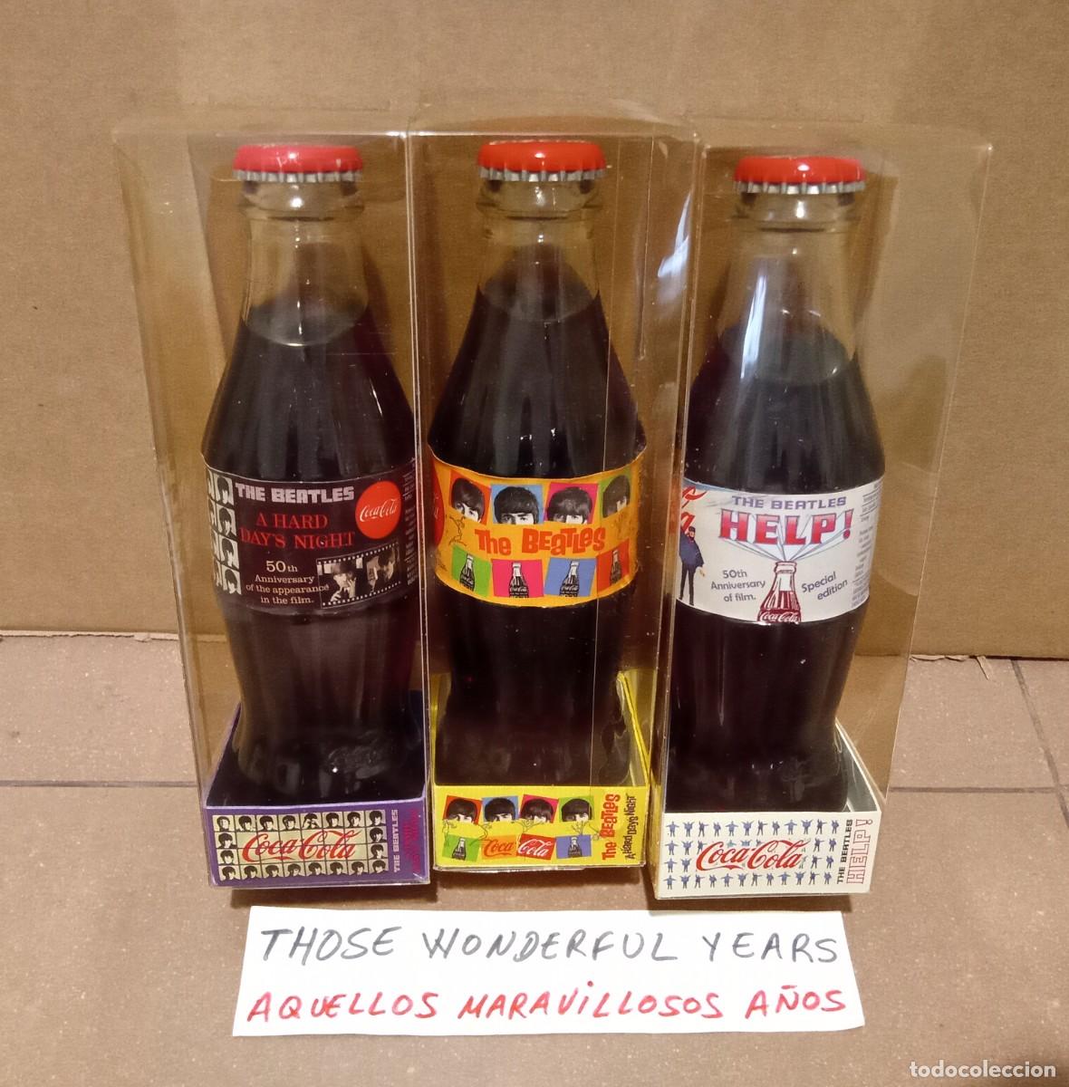 Coleccionismo de Coca-Cola y Pepsi: BOTELLA BOTELLAS COCA COLA LOS BEATLES EDICI&Oacute;N ESPECIAL PELICULAS A&Ntilde;O 2014 SET x3 PAUL McCARTNEY